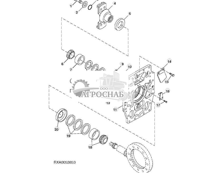 Differential Yoke and Cover (Front) (MST) 